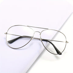 Men's Transparent Copper AC Frame Pilot Glasses
