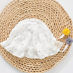 Baby Sunshade Cotton Gauze Fisherman Hat for Spring and Autumn