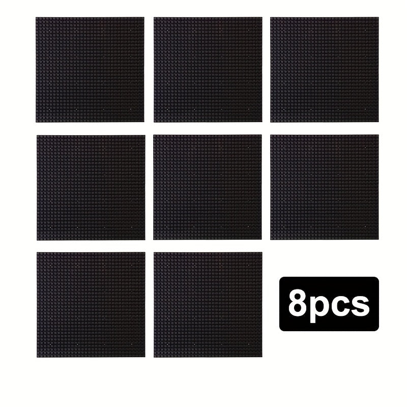 8pcs 25.4x25 ABS Baseplates for DIY Building Blocks