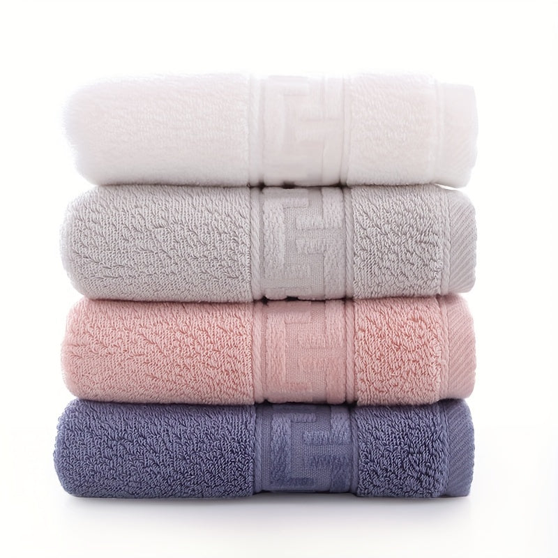 4pcs Soft Cotton Face Cloths Highly Absorbent Towels 33x33cm