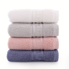 4pcs Soft Cotton Face Cloths Highly Absorbent Towels 33x33cm