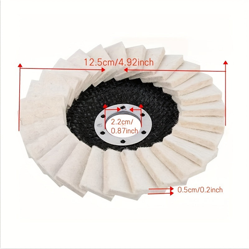 Wool Felt Polishing Wheel for Angle Grinder, Very Fine Wheel