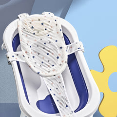 Infant Bath Tub Mesh Pad with 5 Point Hanging Design