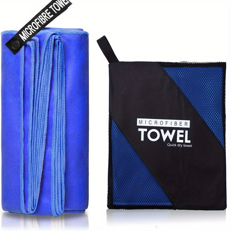 Solid Microfiber Fitness Towel - Quick-drying Sweat-absorbing