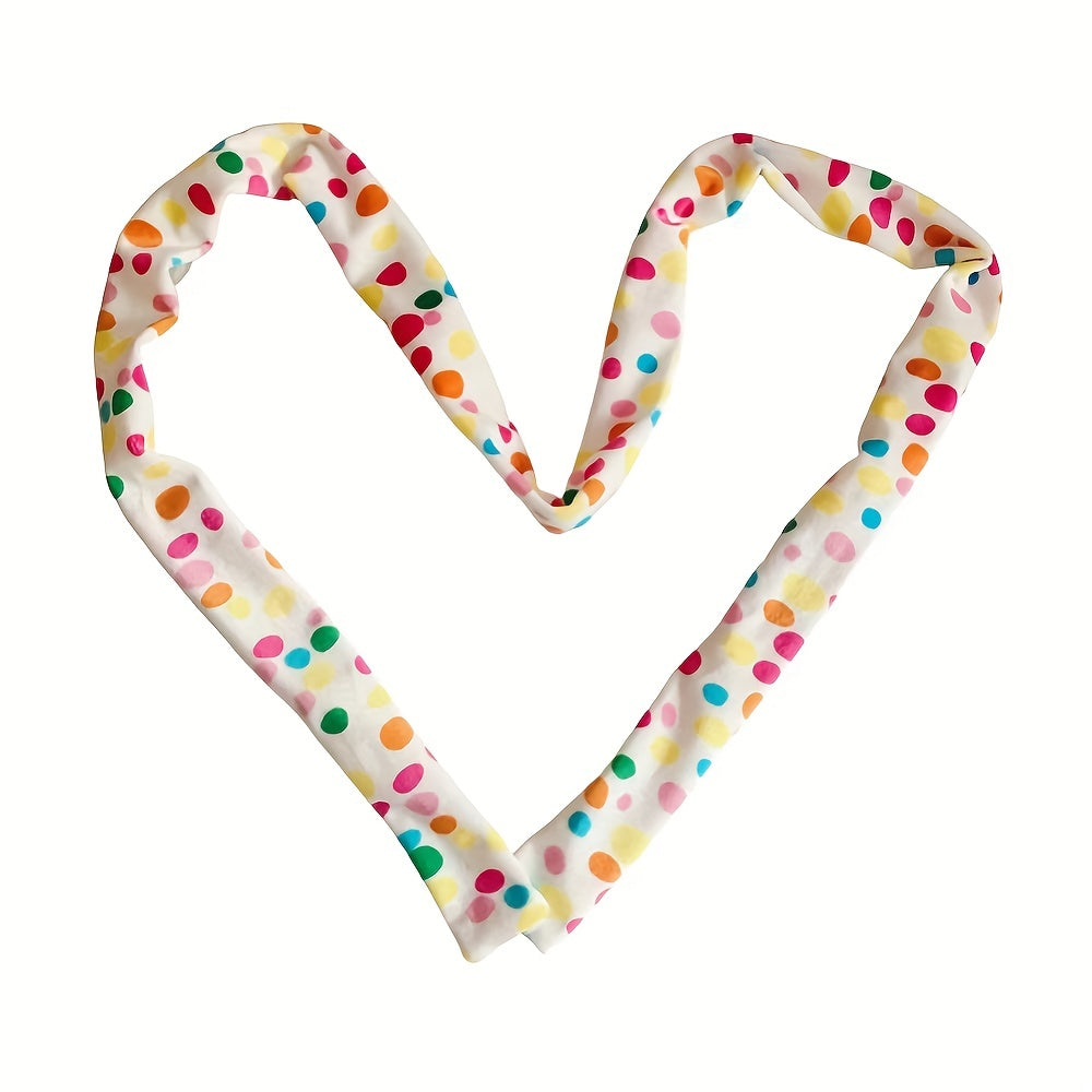 Y2K Polka Dot Neckerchief Casual Long Ribbon Skinny Scarf