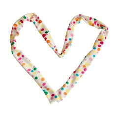 Y2K Polka Dot Neckerchief Casual Long Ribbon Skinny Scarf