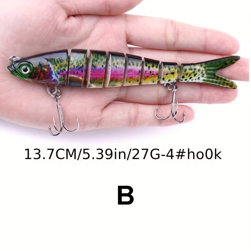 1pc 13 27g Sinking Fishing Lure 8 segment Wobbler Lure Artificial Hard Bait