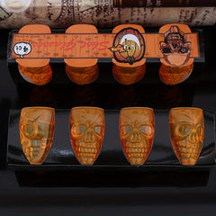 4pc Halloween Skull Shot Glasses Unbreakable Shot Cups Plastic Halloween Cups