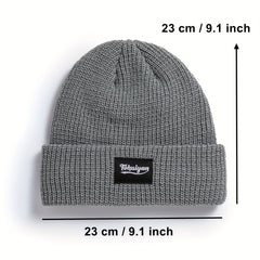 Reflective Beanie Cap Skullies Warm Knit Hat Windproof Unisex