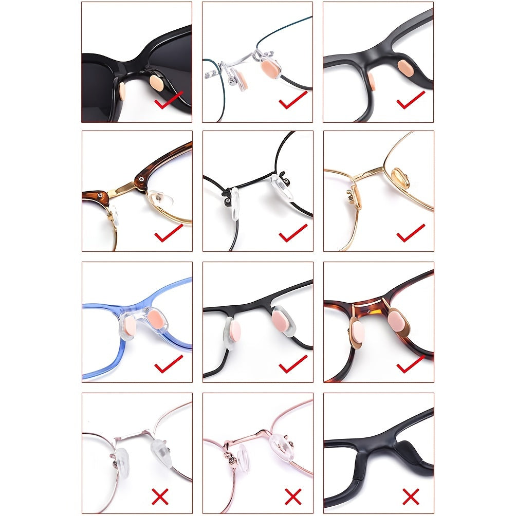 Soft Foam Non Slip Eyeglass Nose Pads, Self Adhesive
