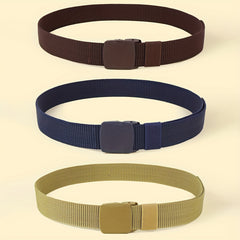 3pcs Nylon Belts Set for Men