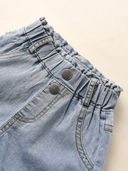 Girls Denim Shorts Comfortable Casual Pants For Summer Outdoor Kids Children