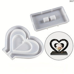 Heart Display Resin Mold for Home Decor & Jewelry Making