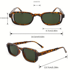 Vintage Square Frame Hollow Sunglasses UV400
