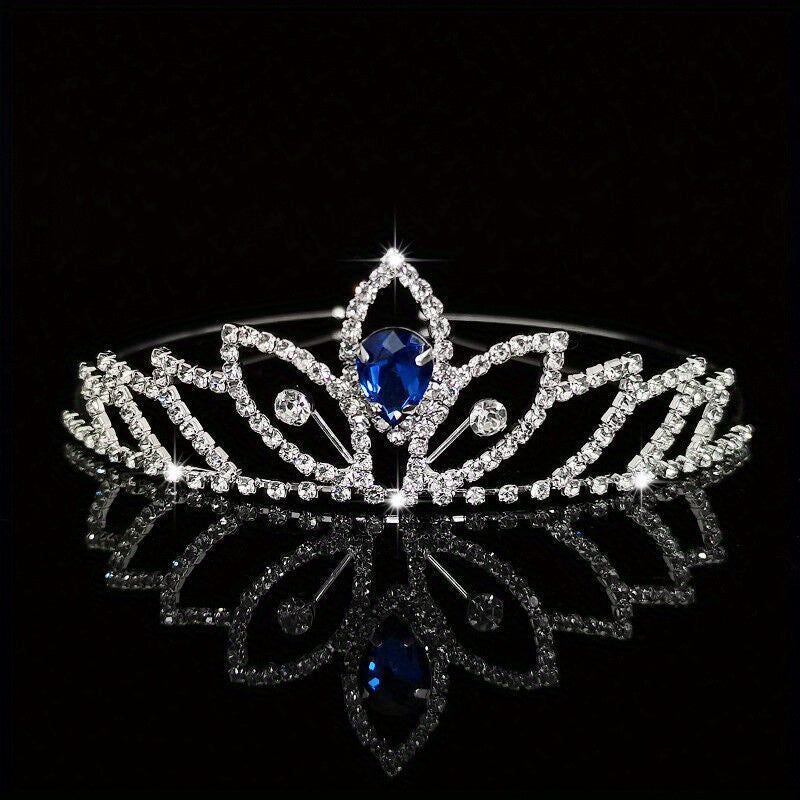 Crystal Tiara Queen Crown Bridal Wedding Hair Accessories