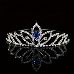 Crystal Tiara Queen Crown Bridal Wedding Hair Accessories