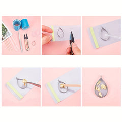 Metal Frame Epoxy Resin Pendant Mold Tape Set