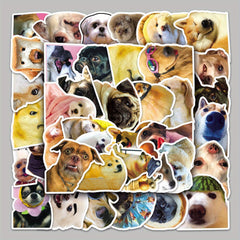 50pcs Puppy Series Stickers For Motorcycle Laptop Cup - Waterproof Sticker