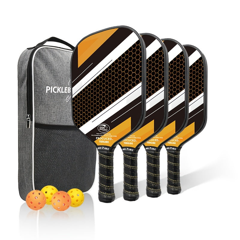 Haitime Fiberglass Pickleball Racket Set with Bag and Balls