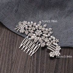 Rhinestone Bridal Hair Comb Headdress Wedding Accessories