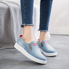 Women's Canvas Slip On Shoes Lightweight Walking Shoes
