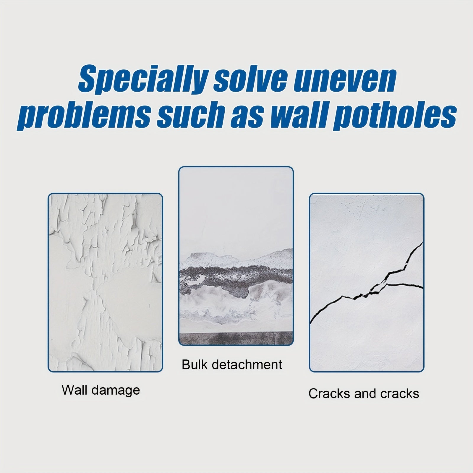 Wall Repair Rolling Brush Renovation Paint Off Moisture Resistant Cracks Covered