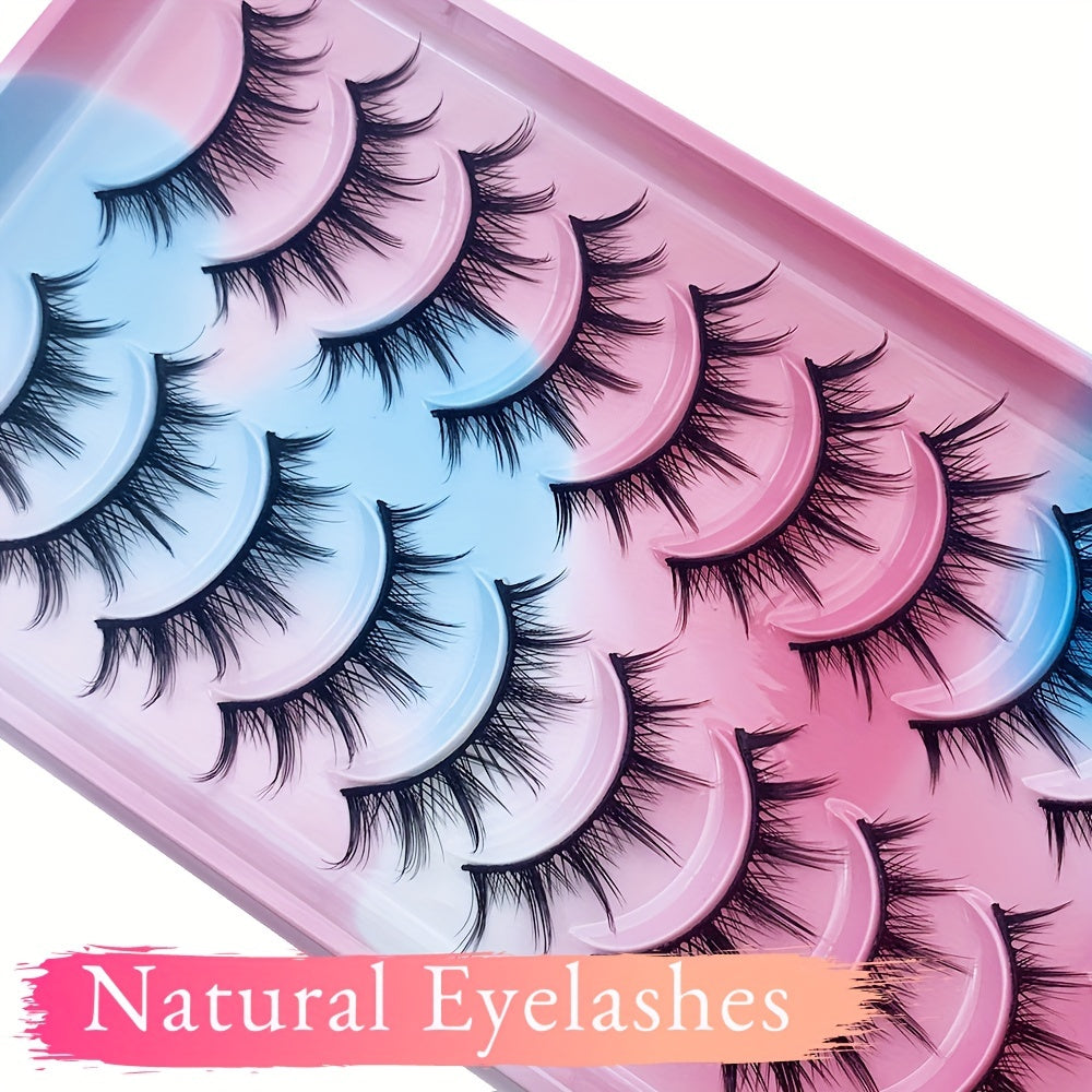 10 Pairs False Eyelashes - Thai Curly Fluffy Kpop Style