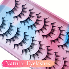 10 Pairs False Eyelashes - Thai Curly Fluffy Kpop Style