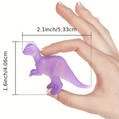 16pcs Luminous Mini Dinosaurs Glow In Dark Dino Figures