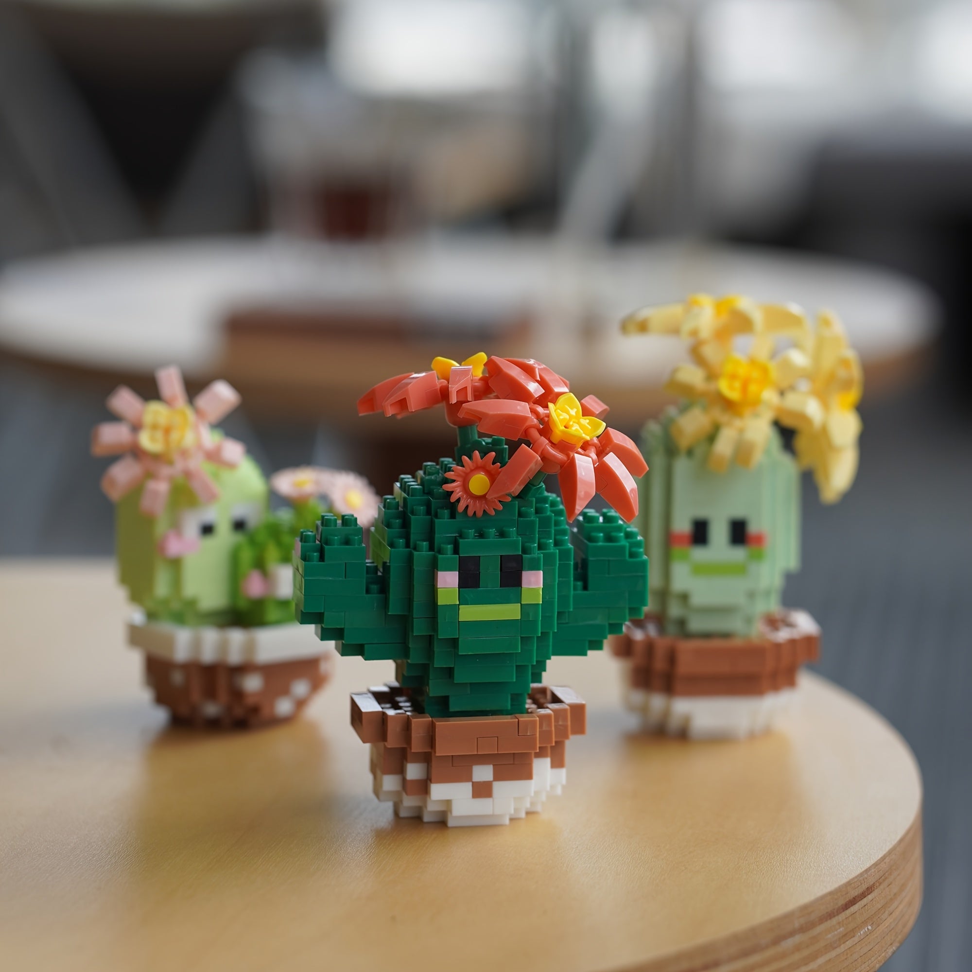 300pcs Cactus Building Blocks Mini Ornament Birthday