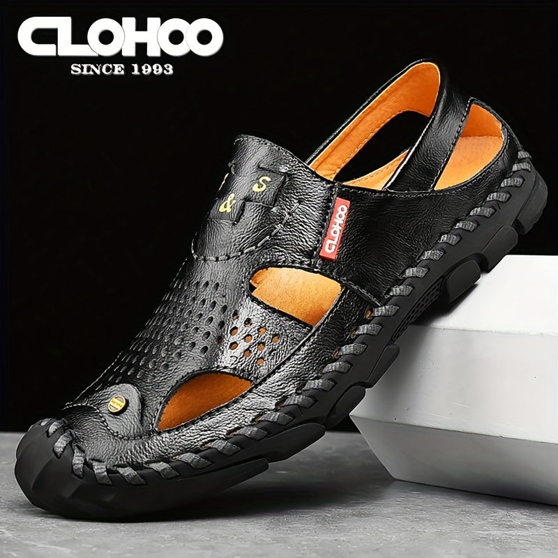 Men's Closed Toe Sandals Non Slip Outdoor Hiking Trekking Sandals