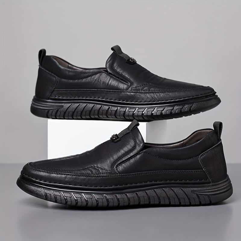 Men's Comfy Non slip PU Leather Loafer Shoes