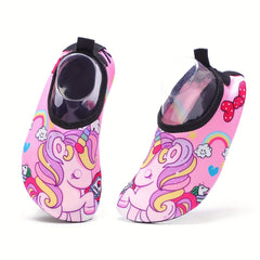 Girl's Rainbow Pony Water Shoes Non Slip Lightweight