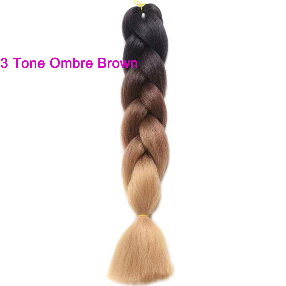 1pc 60-100g Jumbo Braiding Hair Ombre Extensions