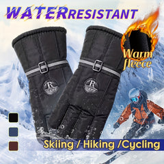 Winter Fleece Lined Waterproof Touch Screen Gloves for Women Men