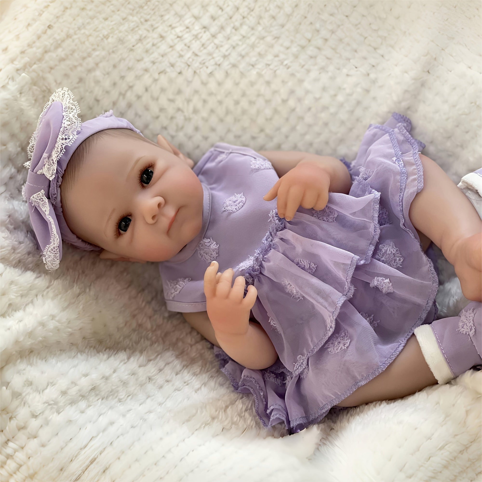 Realistic 20-Inch Vinyl Girl Reborn Doll Handcrafted Birthday Gift