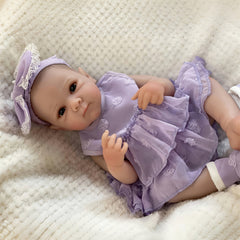Realistic 20-Inch Vinyl Girl Reborn Doll Handcrafted Birthday Gift