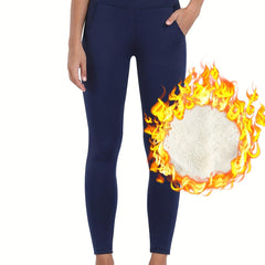 High Elastic Fitness Running Yoga Sports Thick Warm Leggings