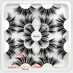 7 Pairs Dramatic 3D Mink False Eyelashes for Makeup Look