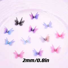 15pcs 3D Tulle Butterfly Mixed Wedding Shooting Props Diy Nail Accessories
