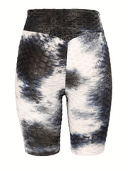 Tie Dye Honeycomb Yoga Shorts