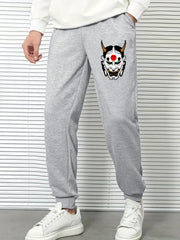 Scary Face Men's Sports Pants - Drawstring Jogging Trousers