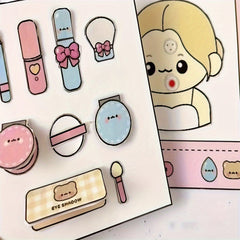 Beauty Salon Small House Beverage Store Theme Quiet Book Toy Book Kneading Music