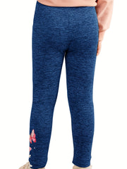 4 Pack Girls Pink Butterfly Ankle Pants Casual Active Legging Pants