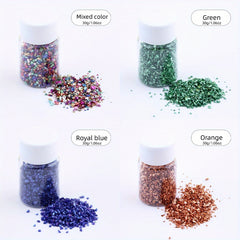 4 Colour Set Metallic Crystal Chips 120g Resin Filler Nail Art DIY Jewelry