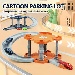 Children's Parking Lot with 2 Mini Cars - DIY Assembly - Ages 3+