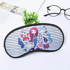Mermaid Bag Edge Eye Mask Cartoon Shading Sleep Eye Mask