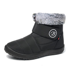 Thermal Fur Lined Snow Boots Plush Winter Keep Warm Wear Resistance