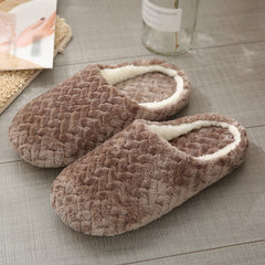 Men's Cozy Cotton Slides for Indoor Bedroom Winter