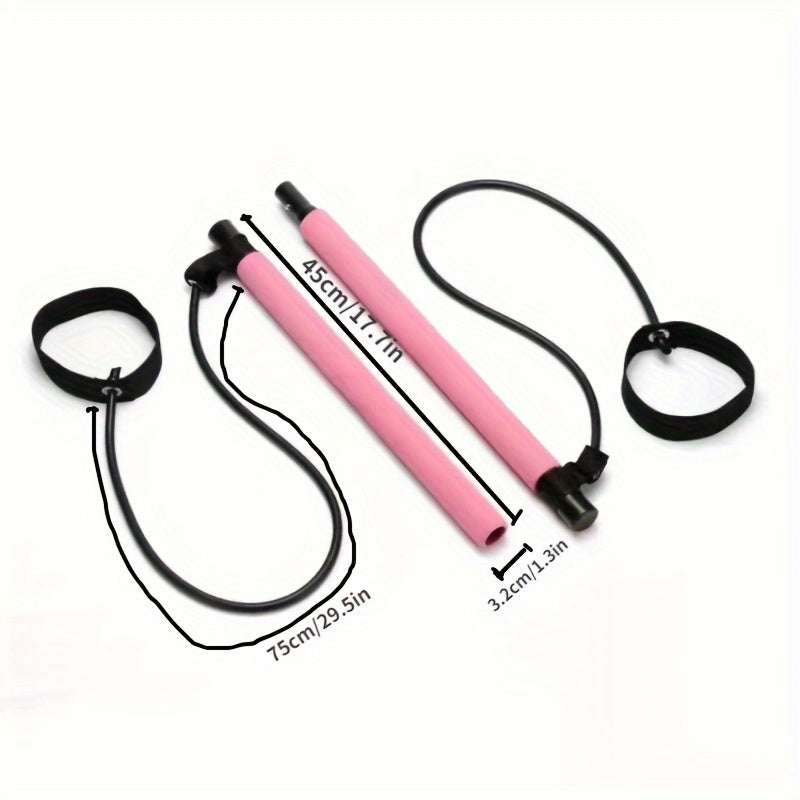 Multifunctional Pilates Stick With Tension Rope Fitness Yoga Pedal
